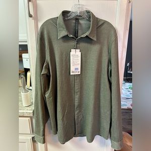 Brand new olive green Lululemon button up